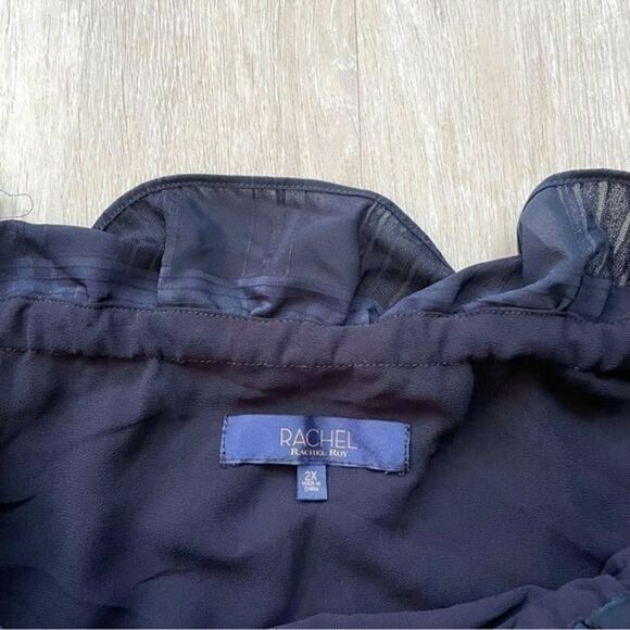 Blue Off the Shoulder Top 2X - Picture 3 of 5